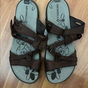 Merrell Dark Brown Strappy Sandals Bracken